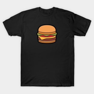 Flat Design Cheeseburger T-Shirt